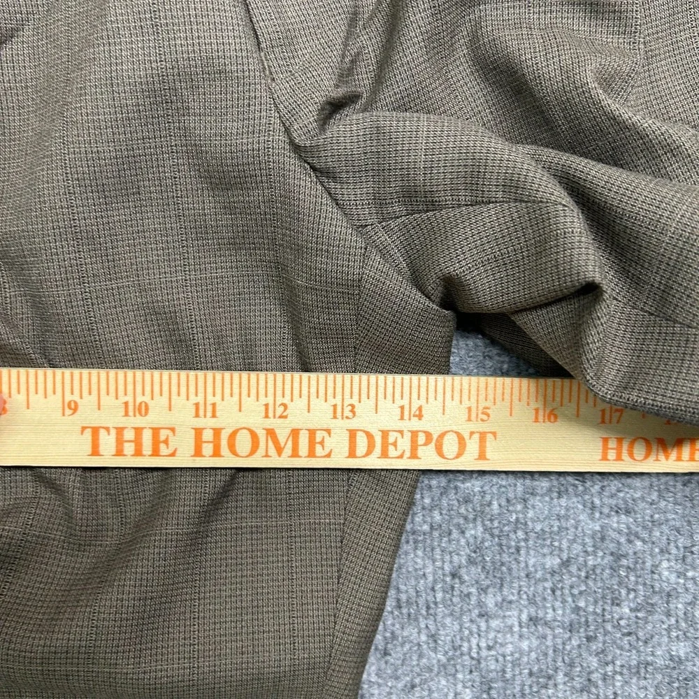 Vintage Men's Pleated Dress Pants Brown Mid‎ Rise Slash Pockets Classic - 40x29
